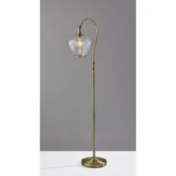 Bradford Floor Lamp (Includes Light Bulb) Antique Brass - Adesso -Adesso Sales GUEST 007ac177 e30c 4373 8043 4310d5343aa1