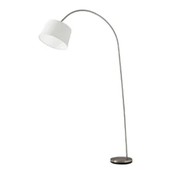 Goliath Arc Lamp Brushed Steel - Adesso -Adesso Sales GUEST 01a01500 55c0 4031 b3f6 0faecb5a9f9b