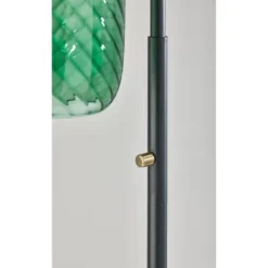 Derrick Floor Lamp Black With Brass Accents - Adesso -Adesso Sales GUEST 033a8cf4 a3b0 4bf9 8c37 d82acc993b81