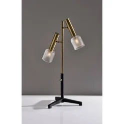 Melvin LED Table Lamp Antique Brass (Includes LED Light Bulb) Black - Adesso -Adesso Sales GUEST 08de89c4 54e0 4709 aa4c 90658270a848