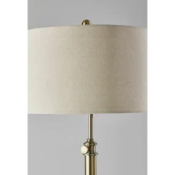 Barton Floor Lamp Antique Brass - Adesso -Adesso Sales GUEST 0dc0f582 edb8 4953 994a 7c155720e79d