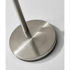 Trinity Arc Lamp Brushed Steel - Adesso -Adesso Sales GUEST 0f69c4a5 95a2 4e1c a340 30c894ade691