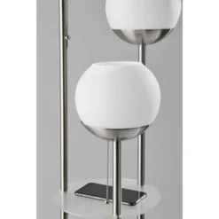 Bianca Shelf Floor Lamp Brushed Steel - Adesso -Adesso Sales GUEST 12950aef 5e3d 44bd bca8 0159c8708dff