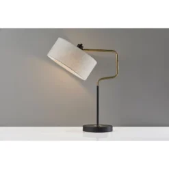 Jacob Table Lamp Black/Brass - Adesso -Adesso Sales GUEST 1318f42f 957d 413a 9a68 df71540a5872