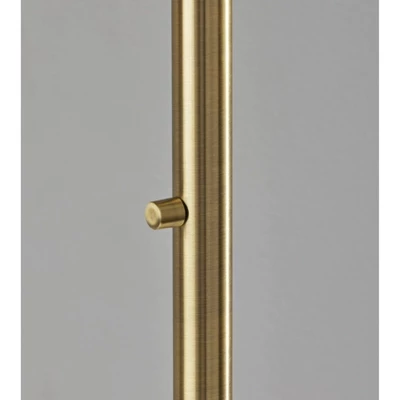 Bowery Arc Floor Lamp Antique Brass - Adesso 4 Bowery Arc Floor Lamp Antique Brass - Adesso - Image 4