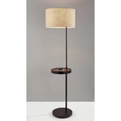 63.5" Oliver Charge Shelf Floor Lamp Black - Adesso -Adesso Sales GUEST 18d36ee8 2bc0 42c6 aa49 13b6f268ea7e