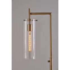 1-Light Dalton Floor Lamp Antique Brass (Includes Light Bulb) - Adesso -Adesso Sales GUEST 19d01da5 87bc 4e81 99ed fc115815e942