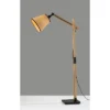 Walden Natural Wood Floor Lamp Black - Adesso