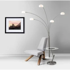 86" Luna Arc Lamp (Includes Light Bulb) Silver - Adesso -Adesso Sales GUEST 20a79562 fb73 4417 be51 c164ce6595fb