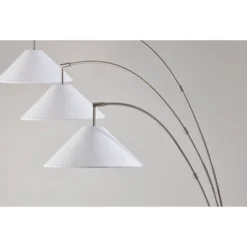 Braxton 3 Arm Arc Lamp Brushed Steel - Adesso -Adesso Sales GUEST 24ee27da 8eee 4fe8 8938 9889badc898d
