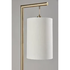 Reggie Floor Lamp Antique Brass - Adesso -Adesso Sales GUEST 269e177e 1ebe 4158 b6a9 b2c2d5ec1579