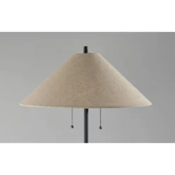 Palmer Walnut Floor Lamp Black - Adesso -Adesso Sales GUEST 27755b15 0238 4a06 80a2 30cc1a0df82f