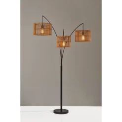 82" Cabana Collection 3-Arm Arc Lamp Black - Adesso -Adesso Sales GUEST 2c36ef26 ab03 43fc 9cab 87550266dec7