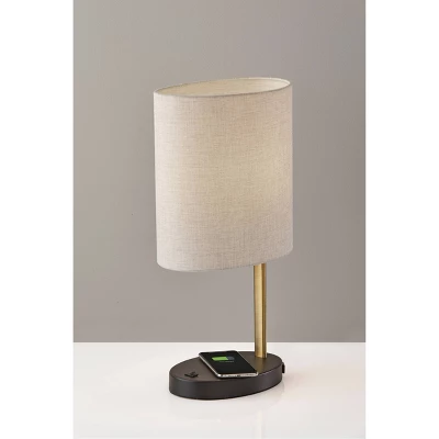 Curtis AdessoCharge Wireless Charging Table Lamp Black/Brass - Adesso 4 Curtis AdessoCharge Wireless Charging Table Lamp Black/Brass - Adesso - Image 4