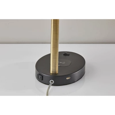 Curtis AdessoCharge Wireless Charging Table Lamp Black/Brass - Adesso 7 Curtis AdessoCharge Wireless Charging Table Lamp Black/Brass - Adesso - Image 7