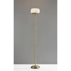 Jessica 300W Torchiere Antique Brass - Adesso -Adesso Sales GUEST 372476c9 0bcc 4d95 842c f098390694c5