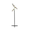 Melvin Antique Brass Floor Lamp (Includes LED Light Bulb) Black - Adesso