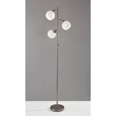 71" Phillip Tree Lamp Steel - Adesso 1 71" Phillip Tree Lamp Steel - Adesso