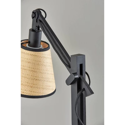 Walden Table Lamp Metal/Wood Black - Adesso 2 Walden Table Lamp Metal/Wood Black - Adesso - Image 2
