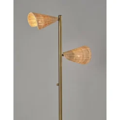 Cove Tree Floor Lamp Antique Brass - Adesso -Adesso Sales GUEST 3f9bde52 8f72 4e8e 98cc 0939652e08e7
