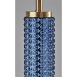 Glass Delilah Floor Lamp Antique Brass/Blue - Adesso 10 Glass Delilah Floor Lamp Antique Brass/Blue - Adesso -Adesso Sales GUEST 405a4071 94a6 4cdf b4c5 32ee50882f73