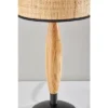 Cayman Natural Wood Table Lamp Black - Adesso