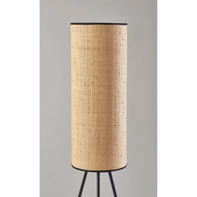 Huey Floor Lamp Black - Adesso 2 Huey Floor Lamp Black - Adesso - Image 2