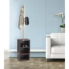 Hutch Storage Coat Rack Walnut - Adesso