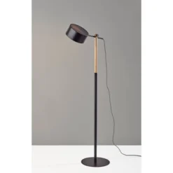 Dylan Floor Lamp Natural Wood/Black - Adesso -Adesso Sales GUEST 4e81297c e0ca 448e 826d 98a7d8419baa