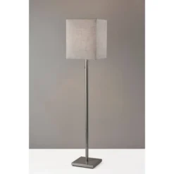 Estelle Floor Lamp Brushed Steel - Adesso -Adesso Sales GUEST 4f2ac1ec fc51 4382 b750 00d8689463fb