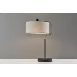 Jacob Table Lamp Black/Brass - Adesso -Adesso Sales GUEST 50843996 5ac9 4941 8084 f896b587d462