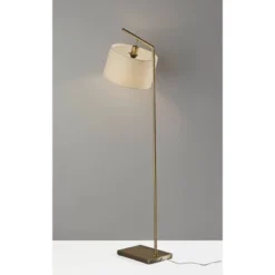Reynolds Floor Lamp Antique Brass - Adesso -Adesso Sales GUEST 51fd27eb 7bbd 4d5a a32a 1639a7a7398b