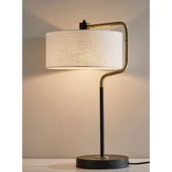 Jacob Table Lamp Black/Brass - Adesso -Adesso Sales GUEST 5e13caaf 7615 45dd 9c0a 1df94634edc9