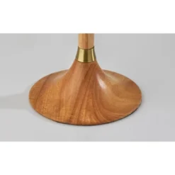Rebecca Table Lamp Natural Rubberwood With Antique Brass Accent - Adesso -Adesso Sales GUEST 6125445a f8d5 402a b654 e3580c2f8aa3
