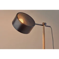 Dylan Floor Lamp Natural Wood/Black - Adesso -Adesso Sales GUEST 62e2fbdb c937 48ab b60e 618d1f74f2e3