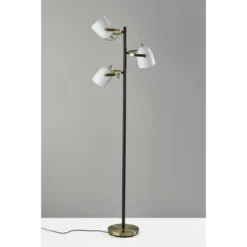 Casey Tree Lamp Black/White/Brass - Adesso -Adesso Sales GUEST 643cd695 c4ec 4ab8 b5ff c91b569a2763