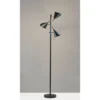 68" Draper Collection 3-Arm Tree Lamp Black - Adesso