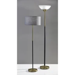 59" 3-way Bergen Floor Lamp Black - Adesso -Adesso Sales GUEST 6879f15a 0153 44a7 8d8a c2ff5dce875b