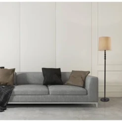 58" 3-way William Floor Lamp Black - Adesso -Adesso Sales GUEST 6a1464ce 9438 49bc aa08 eefa3be42f31