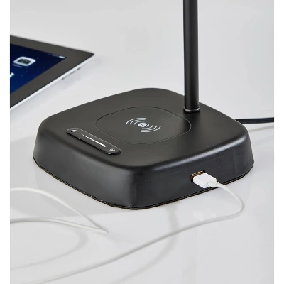 Radley Charge Table Lamp With Smart Switch Black (Includes LED Light Bulb) - Adesso 3 Radley Charge Table Lamp With Smart Switch Black (Includes LED Light Bulb) - Adesso - Image 3