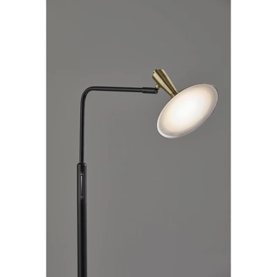 Lucas Floor Lamp (Includes LED Light Bulb) Black - Adesso 2 Lucas Floor Lamp (Includes LED Light Bulb) Black - Adesso - Image 2