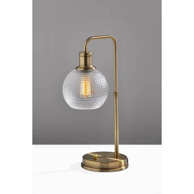 Barnett Globe Table Lamp Antique Brass - Adesso 1 Barnett Globe Table Lamp Antique Brass - Adesso