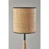 Cayman Natural Wood Floor Lamp Black - Adesso