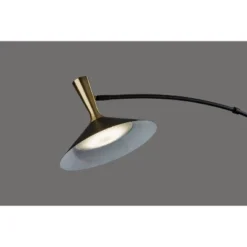 Bradley Arc Lamp With Smart Switch Black (Includes LED Light Bulb) - Adesso -Adesso Sales GUEST 7889bc4d 2f08 4441 863a 735fad4a1d6c