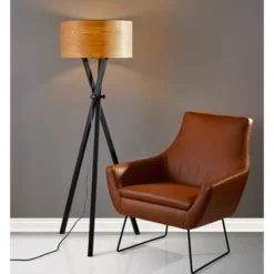 62" Bronx Collection Floor Lamp Black - Adesso -Adesso Sales GUEST 7a75c3ad aa77 433d 83df 6f14540dc462