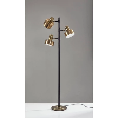 66.5" Clayton Tree Lamp Matte Black - Adesso 1 66.5" Clayton Tree Lamp Matte Black - Adesso