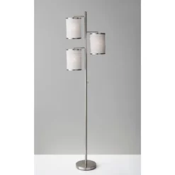 Bellows Tree Lamp Brushed Steel - Adesso 3 Bellows Tree Lamp Brushed Steel - Adesso -Adesso Sales GUEST 7e15f394 d2fd 4cb3 98bd 06e342508d1d