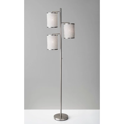 Bellows Tree Lamp Brushed Steel - Adesso 2 Bellows Tree Lamp Brushed Steel - Adesso - Image 2