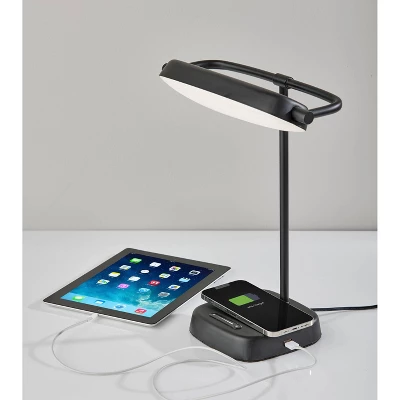 Radley Charge Table Lamp With Smart Switch Black (Includes LED Light Bulb) - Adesso 4 Radley Charge Table Lamp With Smart Switch Black (Includes LED Light Bulb) - Adesso - Image 4