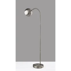 Emerson Floor Lamp Silver - Adesso -Adesso Sales GUEST 848d177a b276 4571 9720 9545cf1e91c4